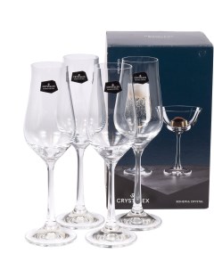Набор бокалов для шампанского Pralines 40894 100 4 Bohemia