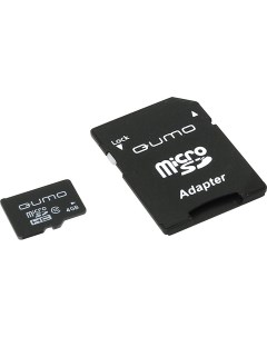 Карта памяти microSDHC Class 10 4GB QM4GMICSDHC10 Qumo