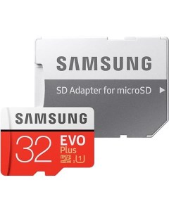 Карта памяти EVO Plus microSDHC 32GB адаптер MB MC32GA Samsung