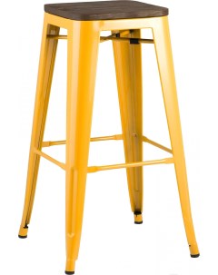 Барный стул Tolix wood желтый YD H765 W LG 06 Stool group