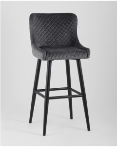 Барный стул Ститч велюр серый MC15CT VELVET HLR 21 DUAL Stool group