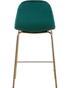 Барный стул Валенсия велюр зеленый золотые ножки CC 91003B HLR 56 Stool group