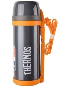 Термос FDH Stainless Steel Vacuum Flask серый оранжевый 387769 Thermos