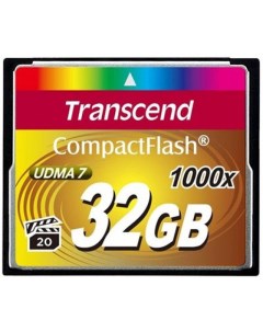 Карта памяти 1000x CompactFlash Ultimate 32GB TS32GCF1000 Transcend