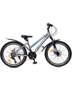 Велосипед COLIBRI H 24 рама 14 дюймов серый синий Greenway