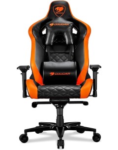Игровое кресло Armor Titan чёрный оранжевый 3MATTNXB 0001 Cougar