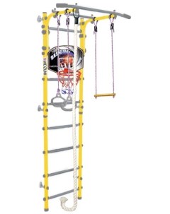 Детский спортивный комплекс Hoshi Basketball Shield лимонный пай Midzumi