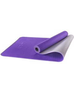 Коврик для йоги и фитнеса FM 201 TPE 173x61x0 5см фиолетовый серый Starfit