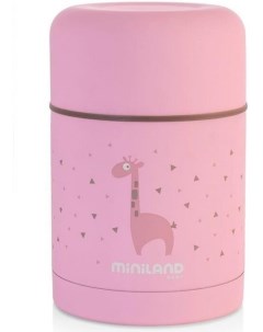 Термос детский для еды Silky Thermos 600 мл розовый Miniland