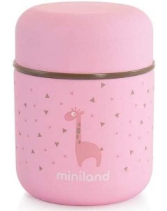 Термос детский для еды и жидкостей Silky Thermos Mini 280 мл розовый Miniland