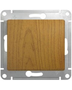 Дерево дуб Переключатель 1-кл. (без рамки) GSL000561 Glossa