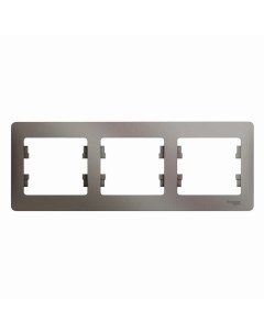 Платина Рамка 3-местн. горизонтальная GSL001203 Glossa