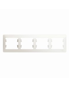 Перлам. Рамка 4-местн. горизонтальная GSL000604 Glossa