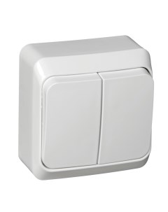 Бел. Выключатель 2-кл. с подсв. BA10-006B Этюд