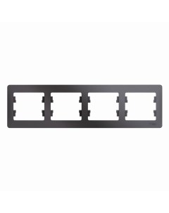 Графит Рамка 4-местн. горизонтальная GSL001304 Glossa