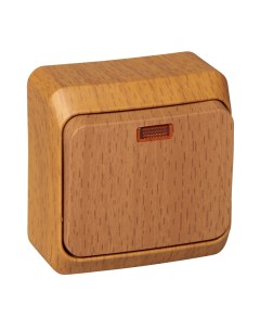 Бук Выключатель 1-кл. с подсв. BA10-005T Этюд