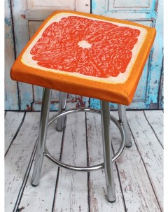 Подушка на стул FRUTIS CUADRO LINE,ГРЕЙПФРУТ 33*33*2 оранжевый,30-881 Матех