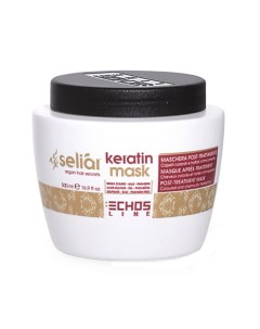 Восстанавливающая маска для окрашенных и поврежденных волос SELIAR KERATIN 500 Echos line