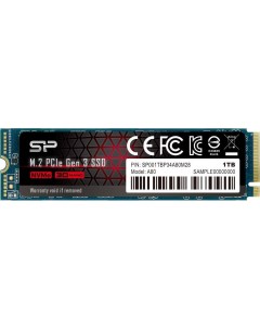 SSD диск 1 0TB A80 SP001TBP34A80M28 Silicon power