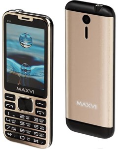 Мобильный телефон X10 Metallic Gold Maxvi