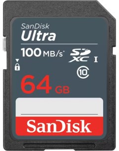 Карта памяти SDXC 64GB UHS I SDSDUNR 064G GN3IN Sandisk