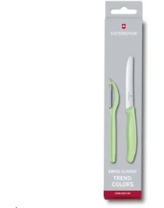 Кухонный нож Swiss Classic овощечистка зеленый 6 7116 21L42 Victorinox