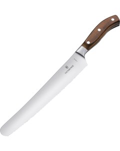 Кухонный нож Grand Maitre для хлеба 260мм коричневый 7 7430 26G Victorinox