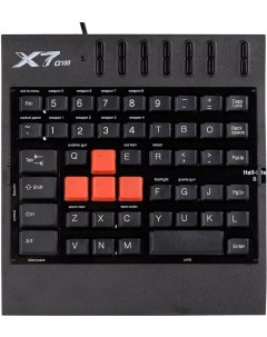 Игровой блок X7 G100 G100 черный A4tech