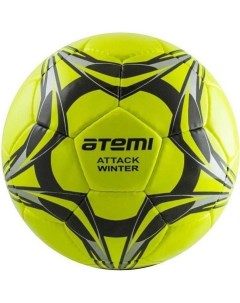 Мяч футбольный Attack Bullet Winter р 5 зеленый Atemi