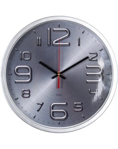 Интерьерные часы WALLC R82P D30см серебристый WALLC R82P30 SILVER Бюрократ
