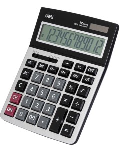 Калькулятор настольный E1672 серебристый Deli
