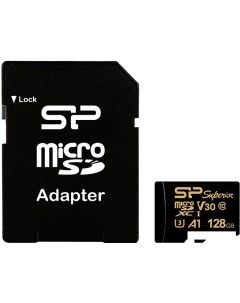 Карта памяти microSD 128GB Superior Golden A1 microSDXC SP128GBSTXDV3V1GSP Silicon power