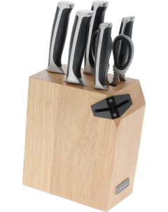 Кухонный нож Ursa 722616 набор из 5 ножей блок с ножеточкой Nadoba