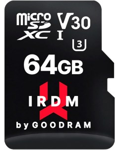 Карта памяти MICRO CARD Class 10 UHS I U3 64GB IR M2AA 0640R12 Goodram