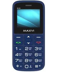 Мобильный телефон B100 синий Maxvi