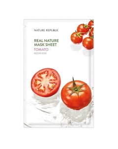 Маска для лица тканевая с экстрактом томата Mask Sheet Tomato Nature republic