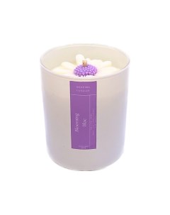 Свеча ароматическая с ароматом сирени Blooming lilac 400 Demetra candles