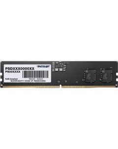 Оперативная память DDR5 16Gb 4800MHz Signature RTL PC5 38400 CL40 DIMM ECC 288 pin 1 1В single rank  Patriot