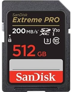 Карта памяти SDXC 512GB Extreme Pro UHS I Class 3 SDSDXXD 512G GN4IN Sandisk