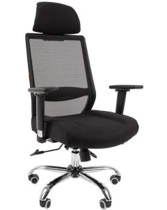 Офисное кресло 555 LUX TW черный Chairman
