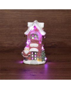 Новогоднее украшение Керамическая фигурка Красный домик 505 026 Neon-night