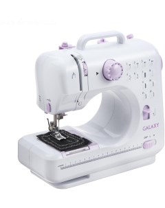 Швейная машина GL6500 белый розовый гл6500 Galaxy