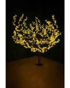 Светодиодное дерево Сакура высота 1 5м диаметр кроны 1 8м желтые светодиоды IP 54 понижающий т Neon-night