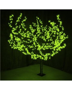 Светодиодное дерево Сакура высота 1 5м диаметр кроны 1 8м зеленые светодиоды IP 54 понижающий Neon-night
