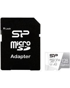 Карта памяти microSD 128GB Superior Pro A2 microSDXC Class 10 UHS I U3 Colorful 100 80 Mb s SD адапт Silicon power