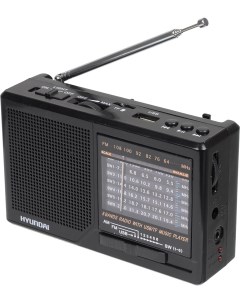 Радиоприемник H PSR140 черный Hyundai