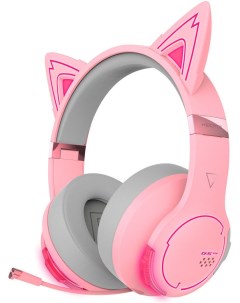 Наушники с микрофоном G5BT Cat розовый серый Edifier