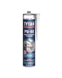 Герметик полиуретановый PU 40 серый 310мл Tytan professional