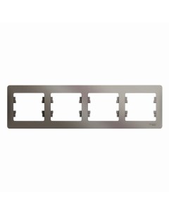 Платина Рамка 4-местн. горизонтальная GSL001204 Glossa