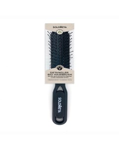 Расческа для распутывания сухих и влажных волос черная Detangler Hairbrush for Wet Dry Hair Solomeya
